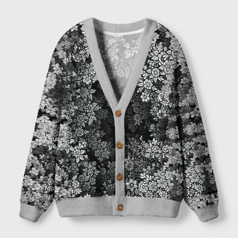 Tokyo-Tiger Every Flower Is Born To Die Just Like Us Ugly Cardigan Sweater