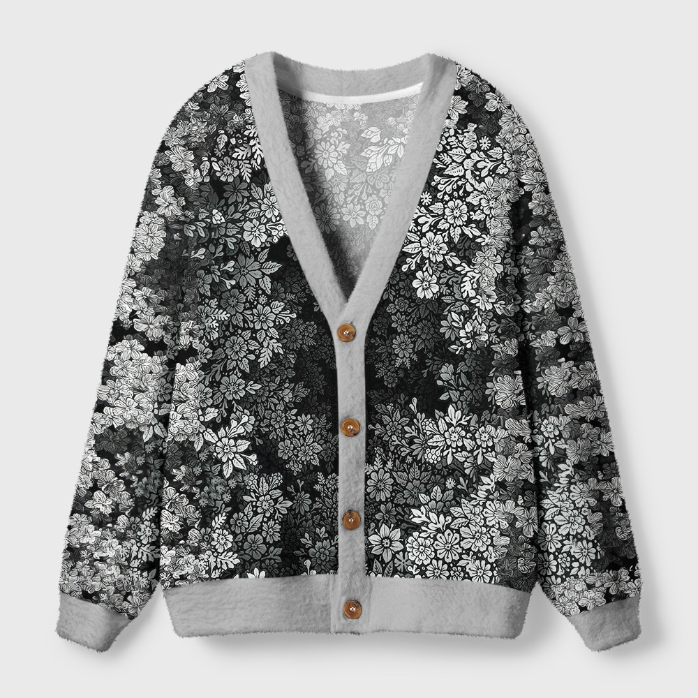 Tokyo-Tiger Every Flower Is Born To Die Just Like Us Ugly Cardigan Sweater Sale