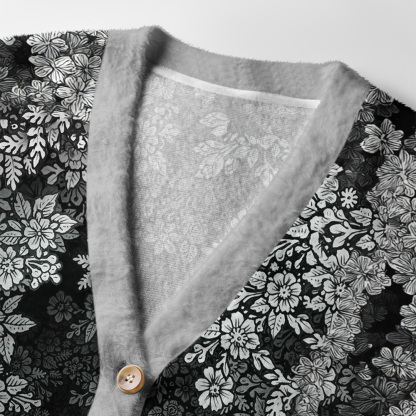 Tokyo-Tiger Every Flower Is Born To Die Just Like Us Ugly Cardigan Sweater