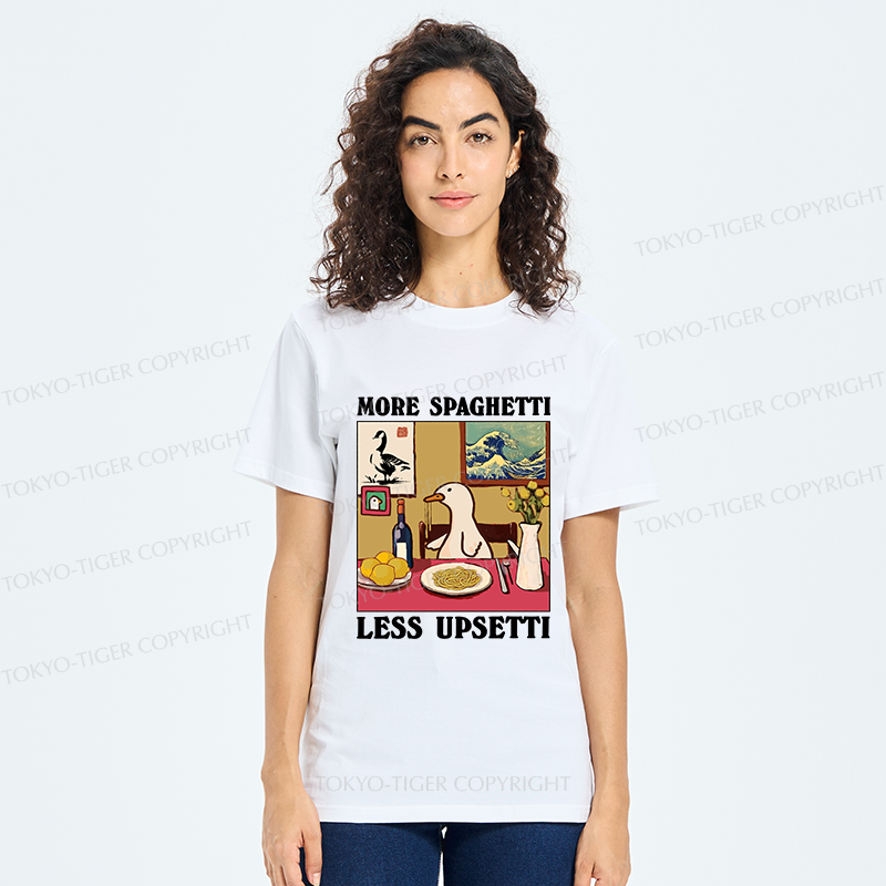 Tokyo-Tiger More Spaghetti Less Upsetti Goose Classic T-Shirt