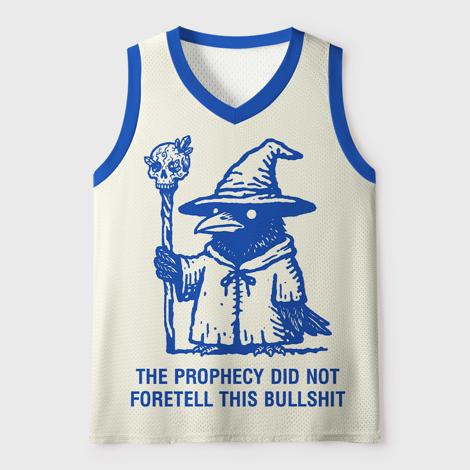 Tokyo-Tiger Sarcastic Prophecy Crow Witch Mesh Tank Top