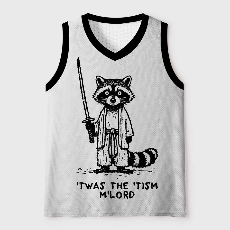 Tokyo-Tiger Autism Meme Samurai Raccoon Ronin Mesh Tank Top Sale
