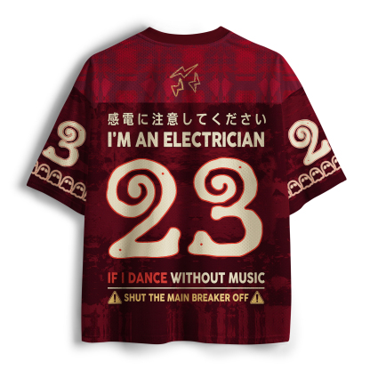 Tokyo-Tiger Funny Skull:Dancing Electrician Mesh Jersey
