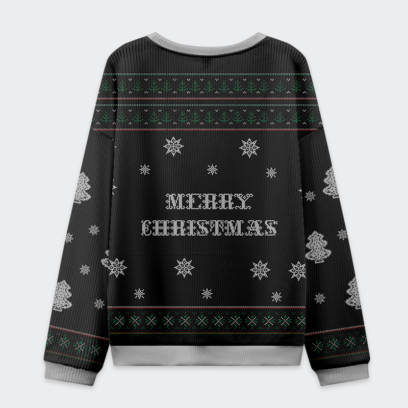 Tokyo-Tiger Overstimulated but Festive Christmas Ugly Sweatshirt