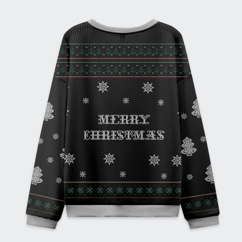 Tokyo-Tiger Overstimulated but Festive Christmas Ugly Sweatshirt