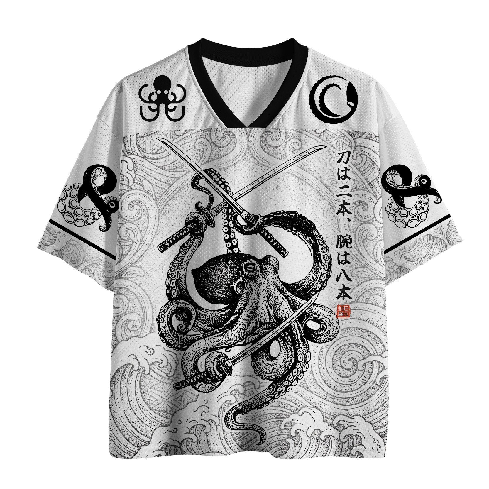 Tokyo-Tiger Samurai Octopus Warrior Mesh Jersey