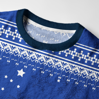 Tokyo-Tiger Christmas Tomfoolery Fuzzy Christmas Ugly Sweatshirt