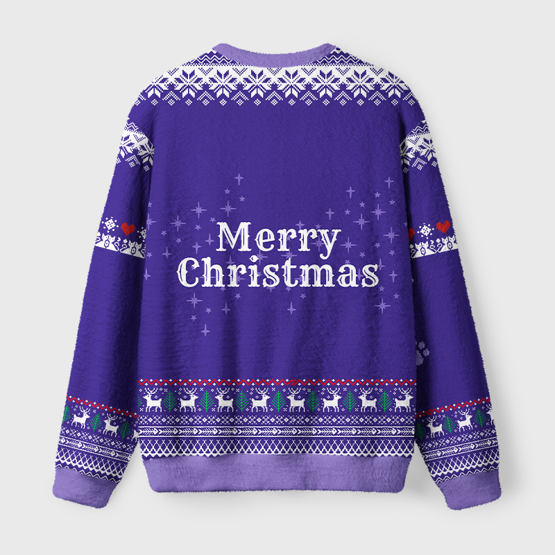 Tokyo-Tiger Sorry, I’m an Indoor Cat Fuzzy Christmas Ugly Sweatshirt
