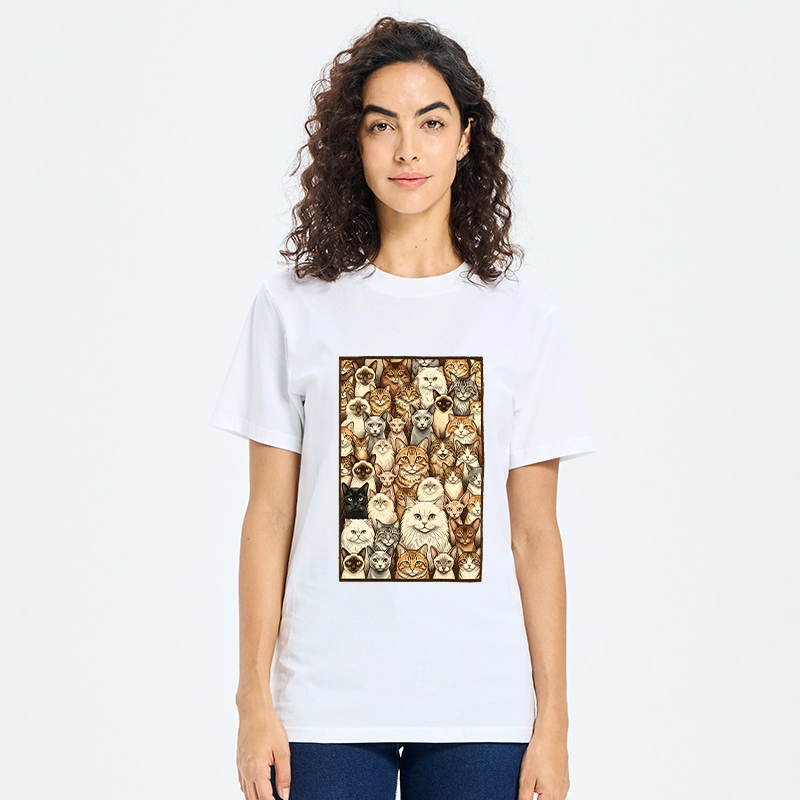 Tokyo-Tiger Many Cat Crew Classic T-Shirt