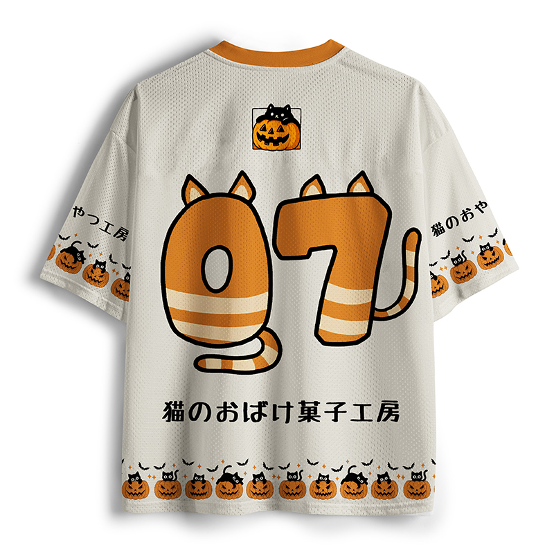 Tokyo-Tiger Kitty Biscuits Halloween Mesh Jersey