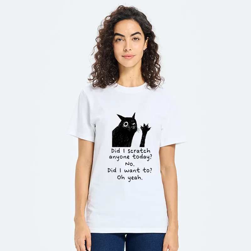 Tokyo-Tiger Black Cat Scratches People Classic T-Shirt