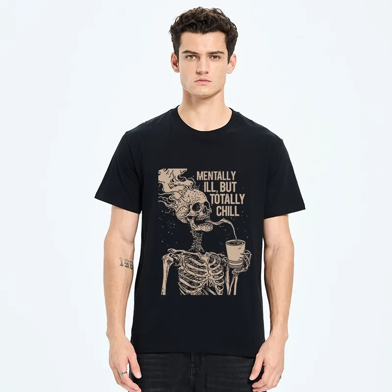 Tokyo-Tiger Funny Skeleton Chill Classic T-Shirt