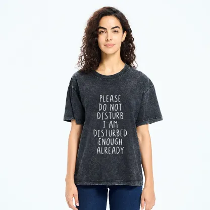Tokyo-Tiger Leave Me Alone Vibe Washed T-Shirt
