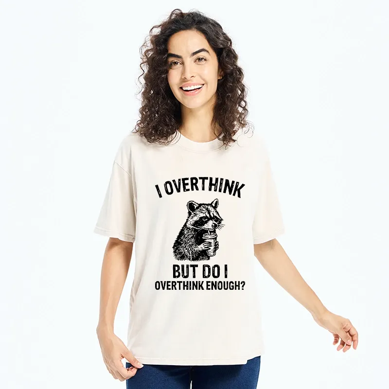 Tokyo-Tiger Constant Overthinking Washed T-Shirt