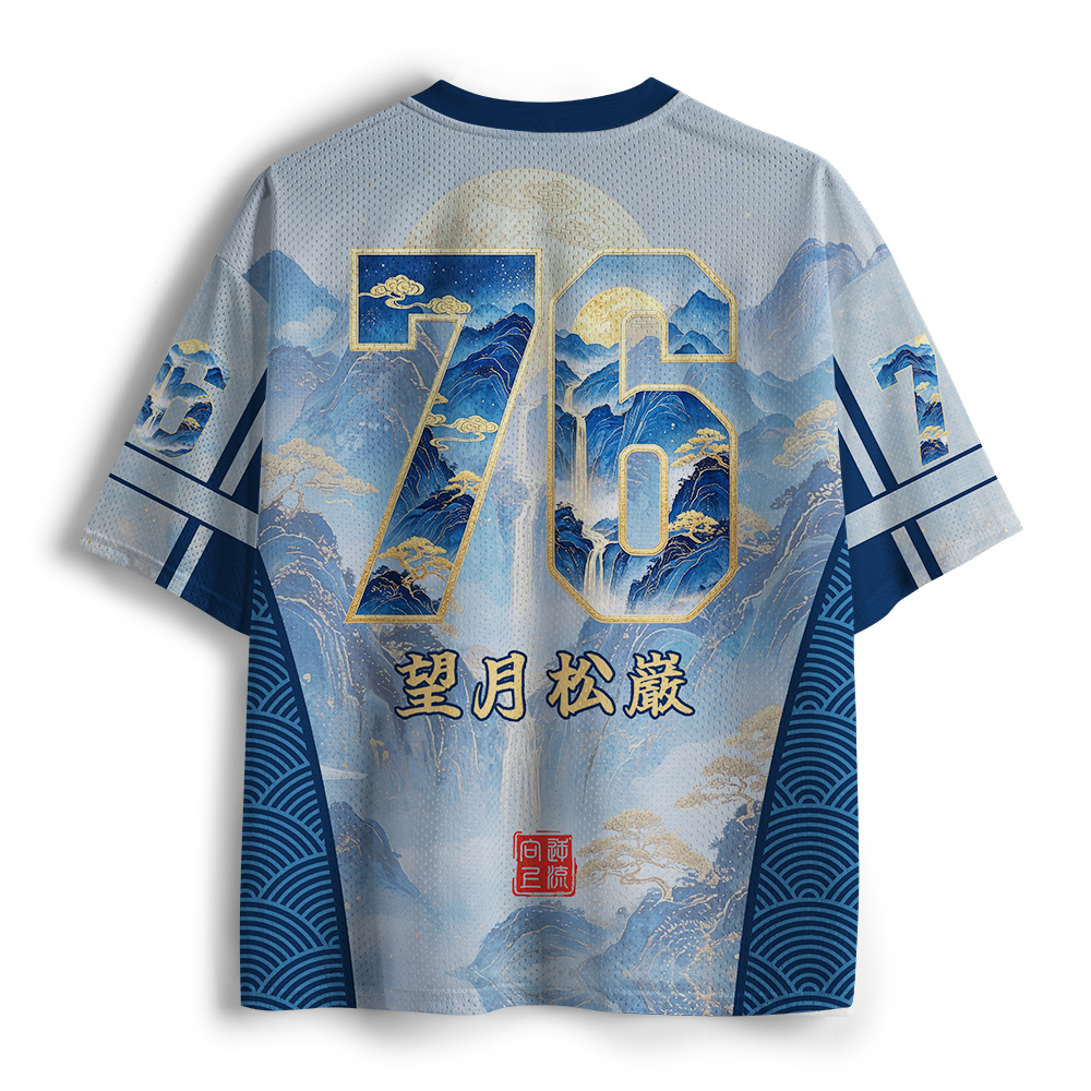 Tokyo-Tiger Moon Mountain Stream Mesh Jersey