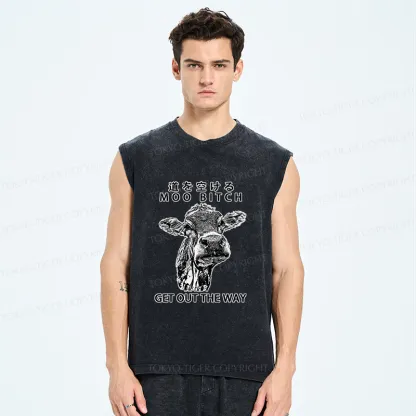 Tokyo-Tiger Funny Cow Washed Tank