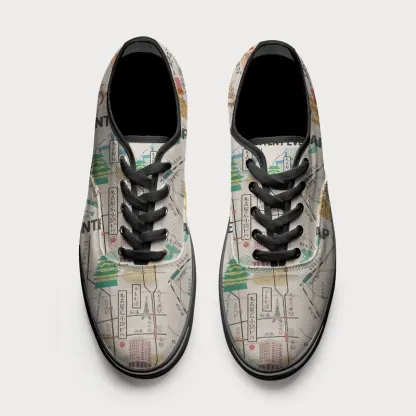 Tokyo-Tiger Tokyo Content Events Map Canvas Shoes