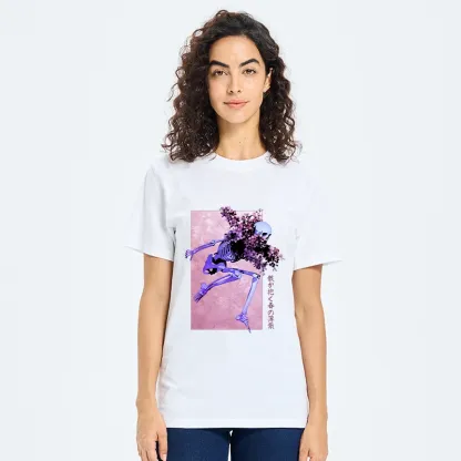 Tokyo-Tiger Dark Floral Bones Classic T-Shirt