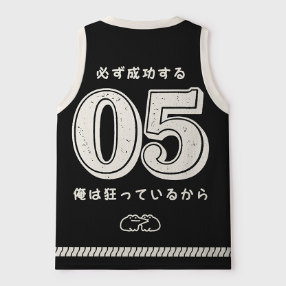 Tokyo-Tiger Warrior Frog Funny Meme Black Mesh Tank Top