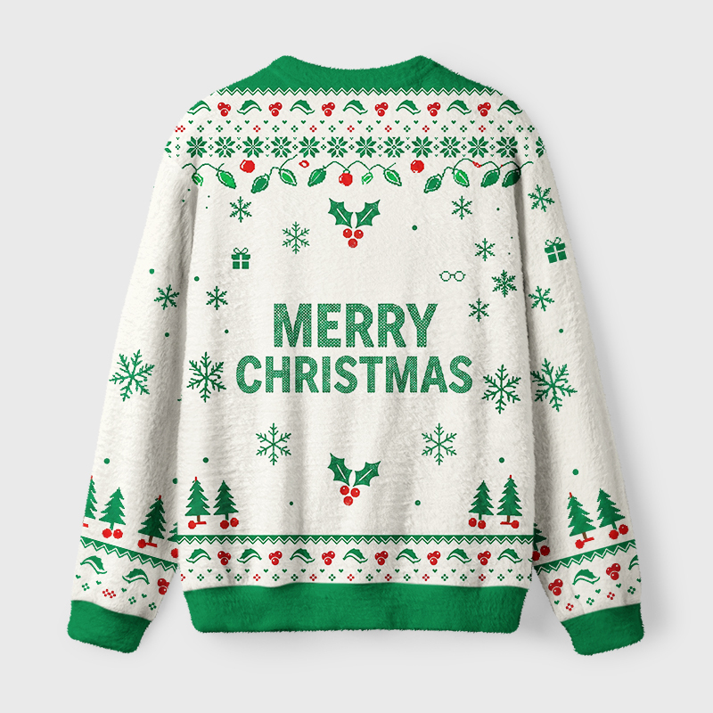 Tokyo-Tiger Weird Frog Funny Meme Fuzzy Christmas Ugly Sweatshirt