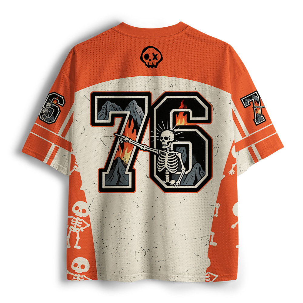 Tokyo-Tiger Thinking Of You Skull Mesh Jersey