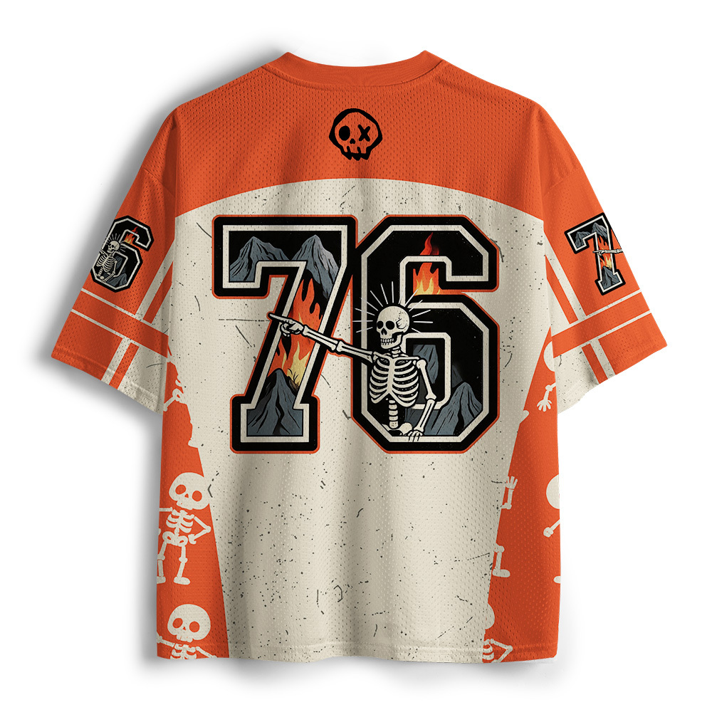 Tokyo-Tiger Thinking Of You Skull Mesh Jersey