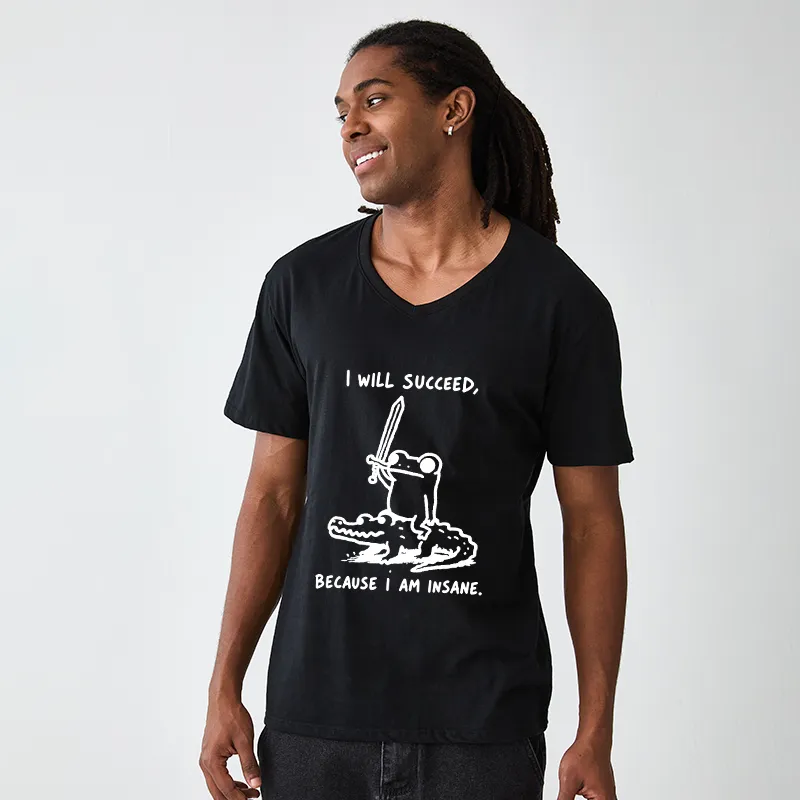 Tokyo-Tiger Warrior Frog Funny Meme V-Neck Classic T-Shirt