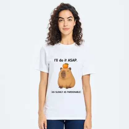 Tokyo-Tiger Slow Task Capybara Meme Classic T-Shirt