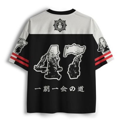 Tokyo-Tiger Ink-Style Snowman Samurai Mesh Jersey
