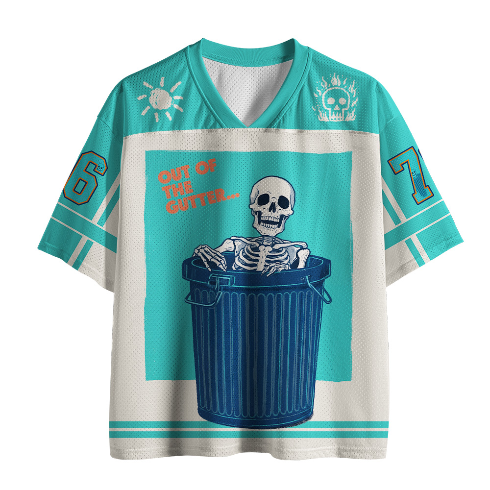 Tokyo-Tiger Gutter Skull Mesh Jersey