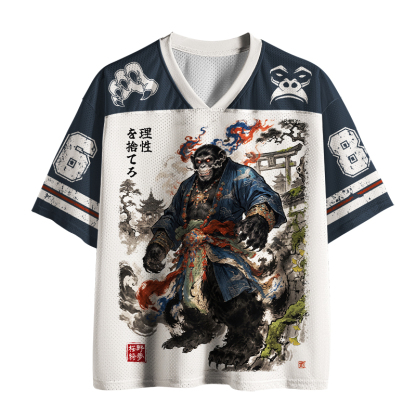 Tokyo-Tiger Japanese Demon Gorilla Ukiyo‑e Art Mesh Jersey