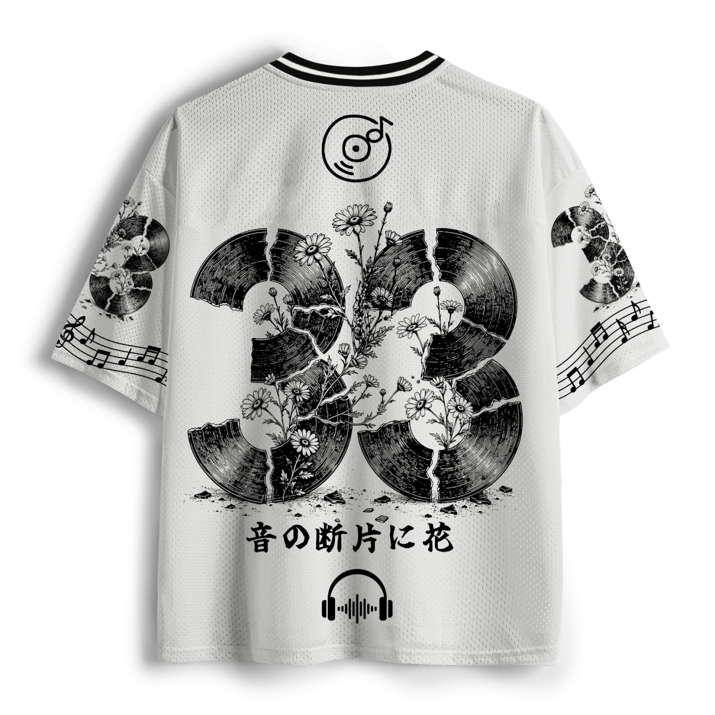 Tokyo-Tiger Cool Music Bloom Mesh Jersey