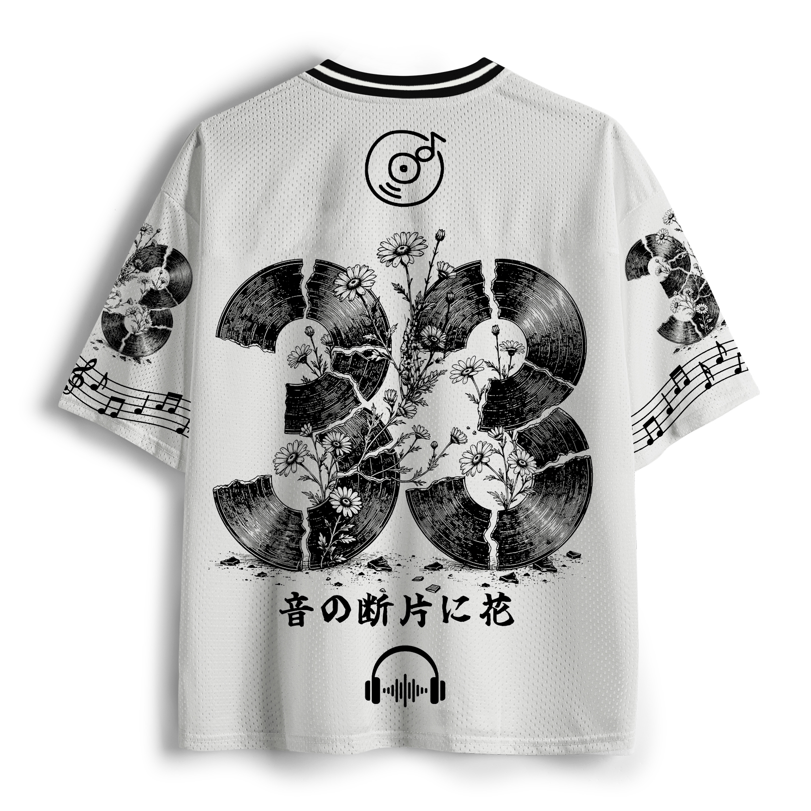 Tokyo-Tiger Cool Music Bloom Mesh Jersey