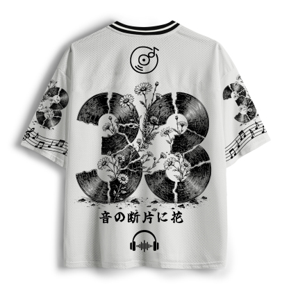Tokyo-Tiger Cool Music Bloom Mesh Jersey
