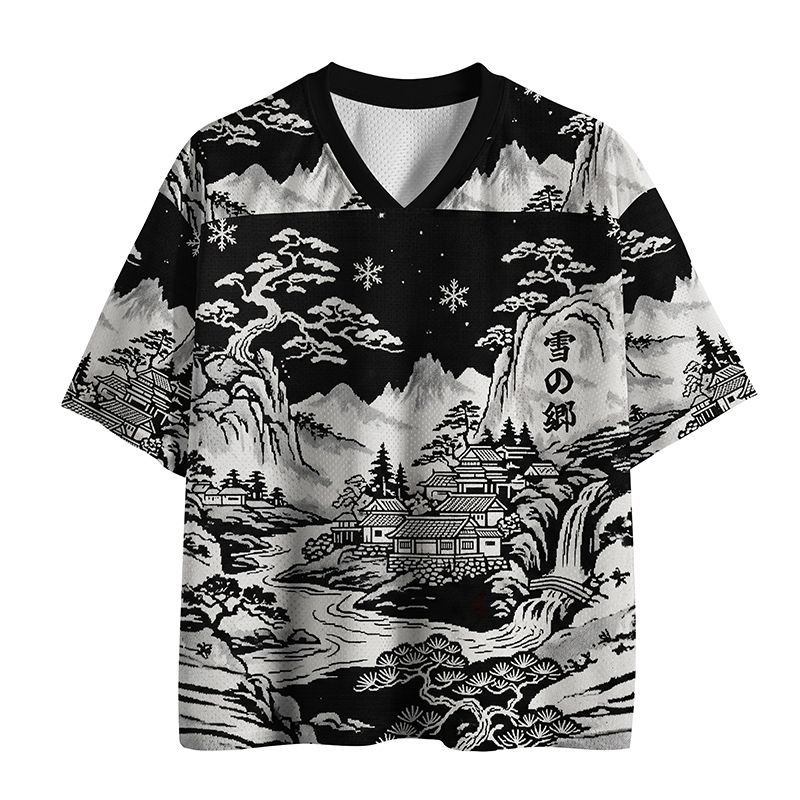 Tokyo-Tiger Land Of Falling Snow Mesh Jersey