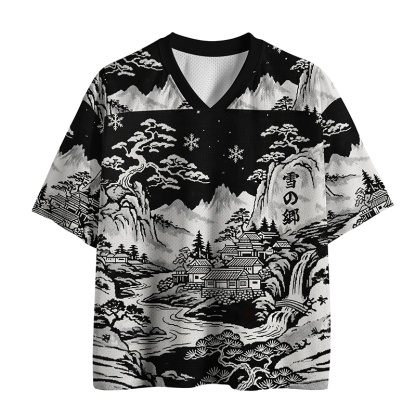 Tokyo-Tiger Land Of Falling Snow Mesh Jersey