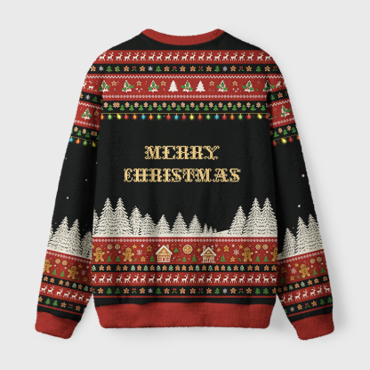Tokyo-Tiger No Hope But A Cat Fuzzy Christmas Ugly Sweatshirt