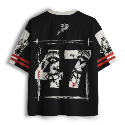 Tokyo-Tiger Karate Raccoon Mesh Jersey