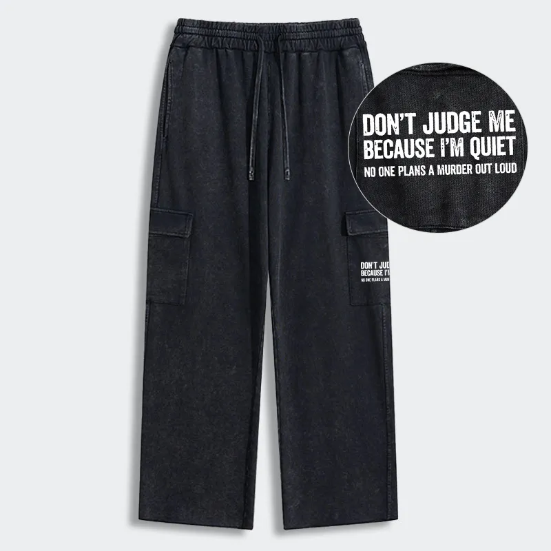 Tokyo-Tiger Sarcastic Funny Quote Washed Utility Sweatpants