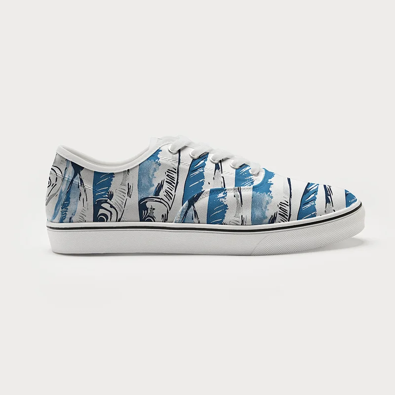Tokyo-Tiger Oceanic Fish Canvas Shoes