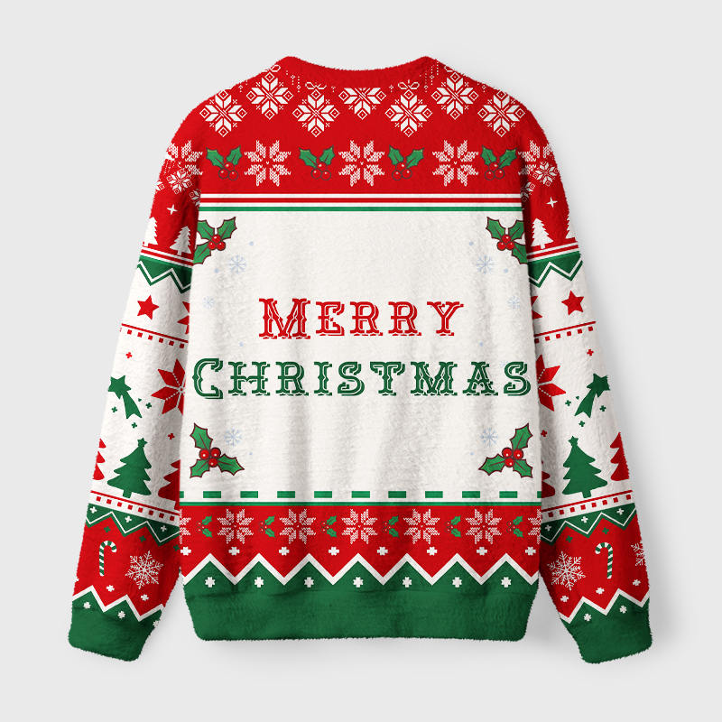 Tokyo-Tiger Sarcastic Funny Quote Snowman Fuzzy Christmas Ugly Sweatshirt