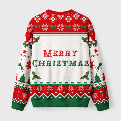 Tokyo-Tiger Sarcastic Funny Quote Snowman Fuzzy Christmas Ugly Sweatshirt