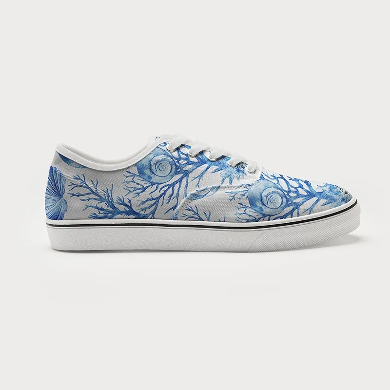 Tokyo-Tiger Shell And Coral Canvas Shoes