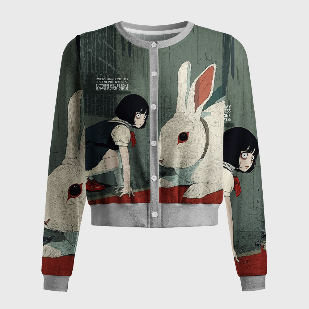 Tokyo-Tiger unny Rabbit: Signs Of Madness Gradually Appear Women's Lightweight Cardigan