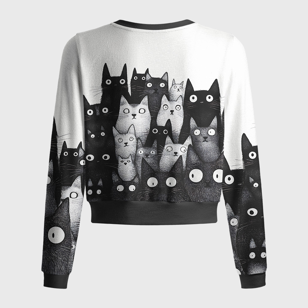 Tokyo-Tiger The Judgmental Stare Of Cats Women's Lightweight Cardigan