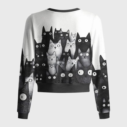 Tokyo-Tiger The Judgmental Stare Of Cats Women's Lightweight Cardigan