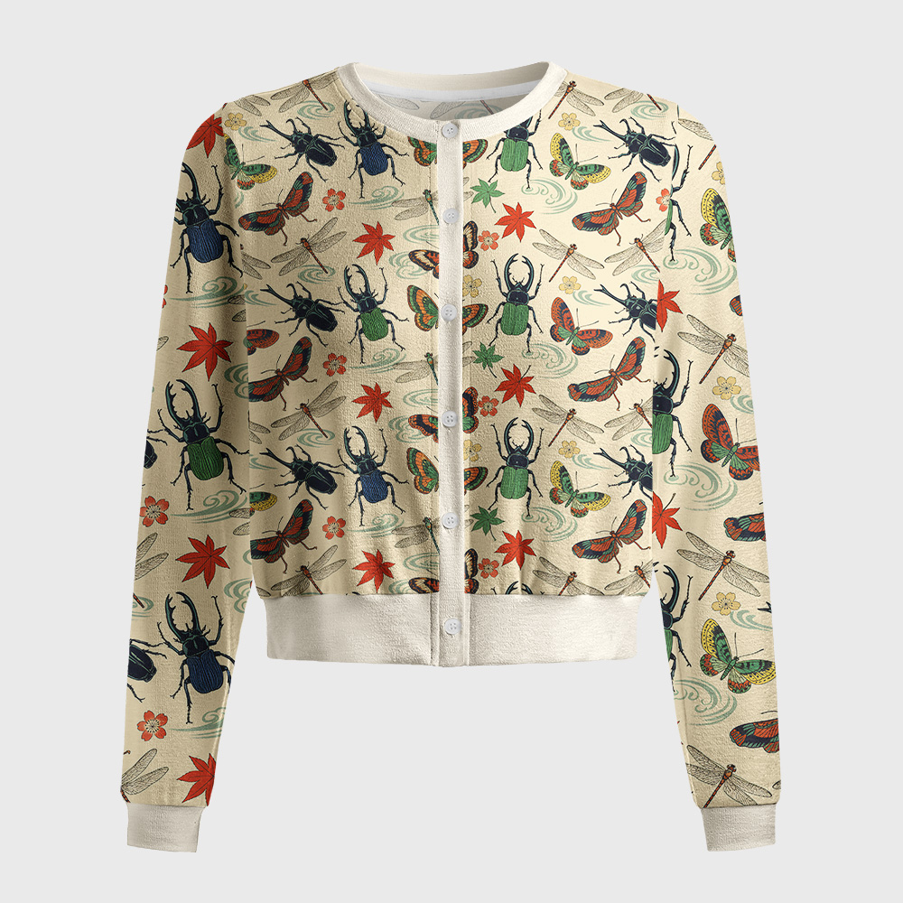 Tokyo-Tiger Insect World Women's Lightweight Cardigan