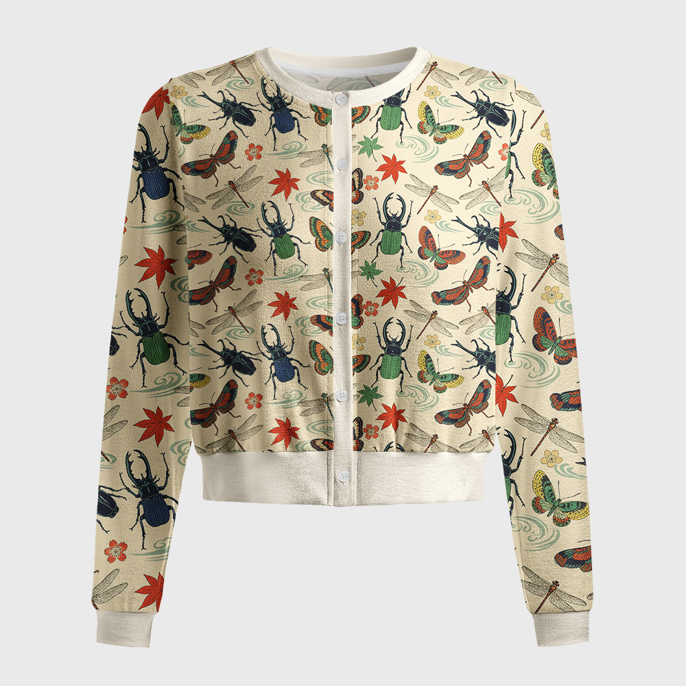 Tokyo-Tiger Insect World Women's Lightweight Cardigan