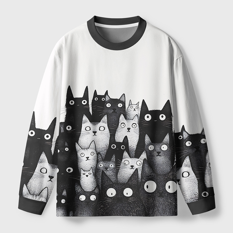 Tokyo-Tiger The Judgmental Stare Of Cats Eco-Friendly Long Sleeve T-Shirt