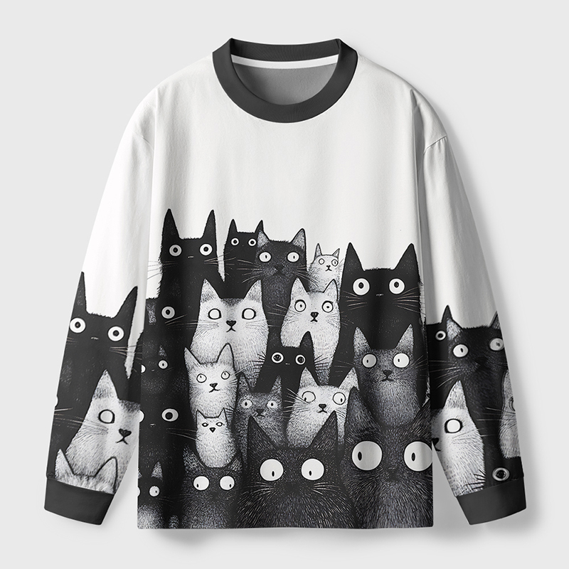 Tokyo-Tiger The Judgmental Stare Of Cats Eco-Friendly Long Sleeve T-Shirt